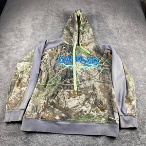 Cabela's Camo Hooded Sweatshirt Mens Medium Long Sleeve